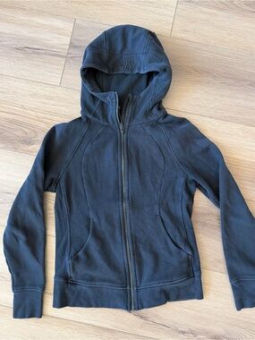 lululemon athletica women’s  Black Hooded Full-Zip Jacket